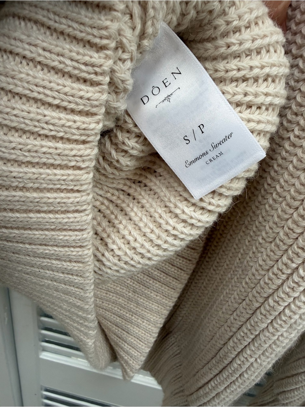 Doen Emmons Sweater In Cream Size S - Picture 7 of 7